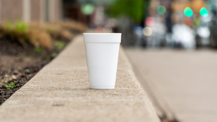 styrofoam cup