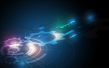 Abstract technology background Hi-tech communication concept innovation background vector illustration