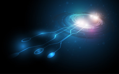 Abstract technology background Hi-tech communication concept innovation background vector illustration