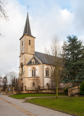 Fototapeta na wymiar Church in Petingen
