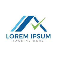 Real estate logo. Real estate business card template, list