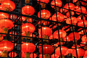 Traditional red Chinese Lanterns.