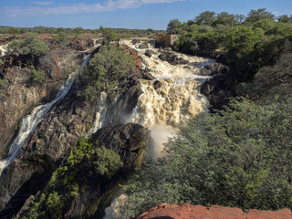 The beautiful Ruacana falls on the border of Namibia and Botswana.