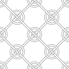 Light gray geometric ornament. Seamless pattern