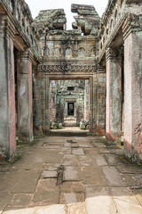 Preah Khan a Buddhist temple at Angkor, Cambodia