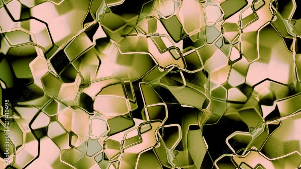 Poster a fluid dynamic background with an elegant light reflex on the surface. looped