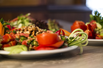 salad concept for restaurant or cafe. 