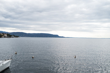 Obraz premium Lago di Garda. Water surface.