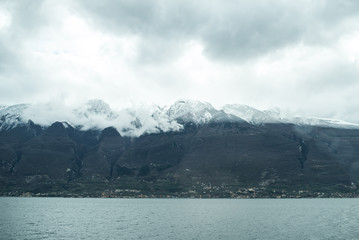 Lago di Garda. Water surface.