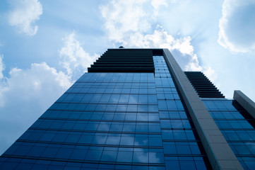 Fototapeta premium Common modern skyscrapers, high-rise buildings, architecture, Business background