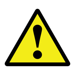 Warning sign vector illustration