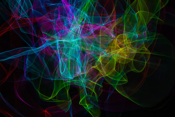 Abstract smoke of colors. Pattern of soft waveforms.