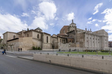 Fototapeta na wymiar Catedral de la ciudad de Valladolid en España