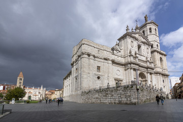 Catedral de la ciudad de Valladolid en España