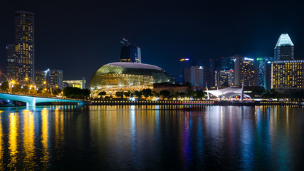Singapore esplanade theatre - obrazy, fototapety, plakaty