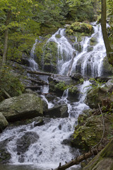 Beautiful Cascading Waterfall in Western North Carolina