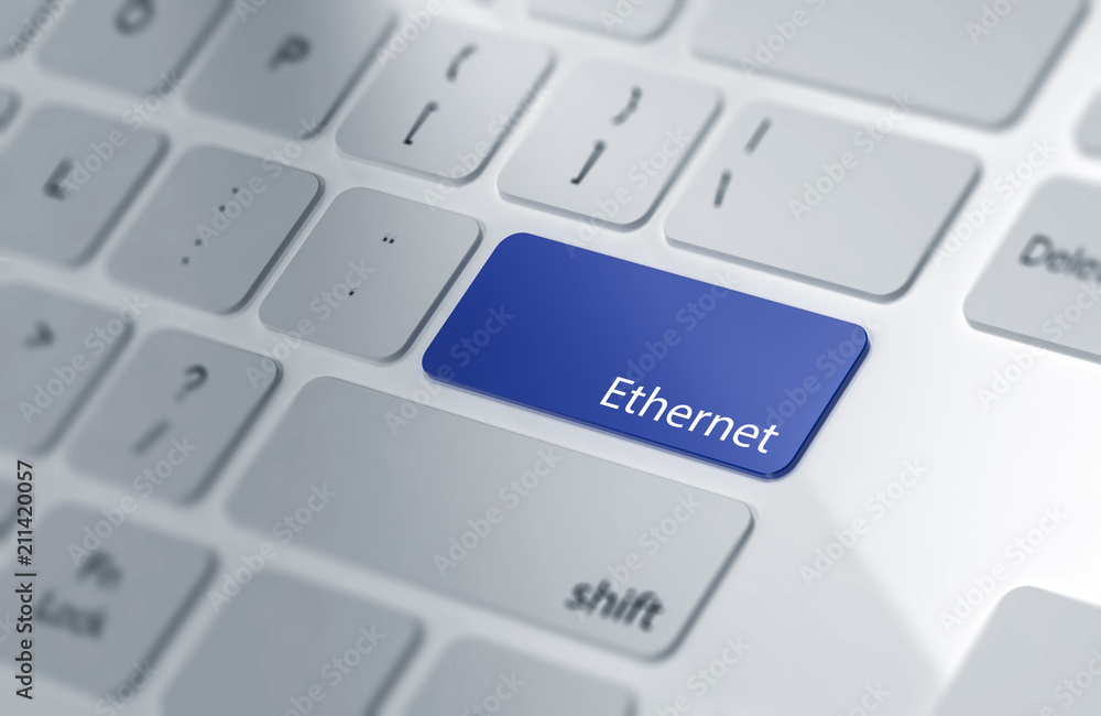 Poster ethernet | button on computer keyboard