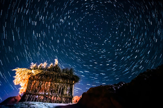 Star Trails In Dahab 