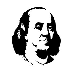 Benjamin Franklin vector - obrazy, fototapety, plakaty