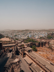 Obraz premium View above Jodhpur, the blue city