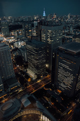 Fototapeta premium Night view over Toko