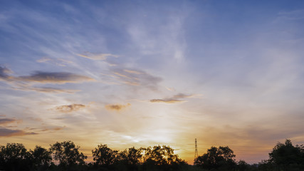 Sky in the evening