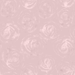 Rose flowers gold ornament. Seamless pattern