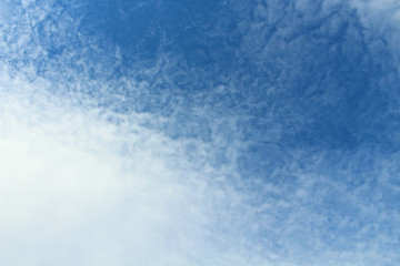 Beautiful natural cirrus clouds. Wonderful sky. Background. Landscape. - obrazy, fototapety, plakaty