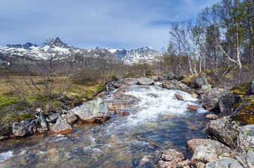 In the mountains of Northern Norway,Tromso