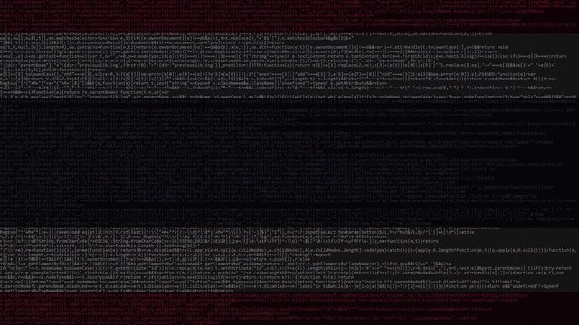 Source code and flag of Thailand. Thai digital technology or programming related loopable animation