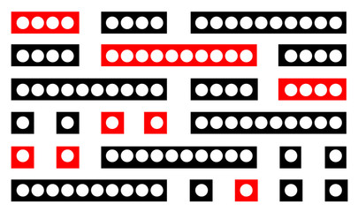 Dotted Linear Sequence Pattern Design