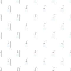 Shower pattern seamless repeat in cartoon style vector illustration