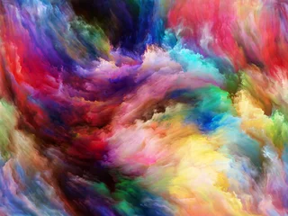 Foto auf Acrylglas Gemixte farben Hintergrundspiel