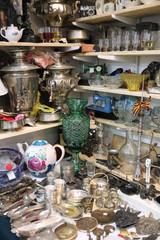 Many different things at the flea market