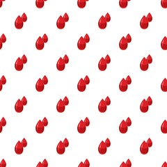 Two drops of blood pattern seamless repeat in cartoon style vector illustration