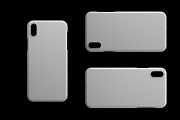 Phone case on a black background