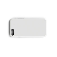 Fototapeta premium Blank Phone case on a white background