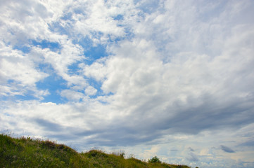 cloudy blue sky