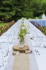 Wedding table in nature