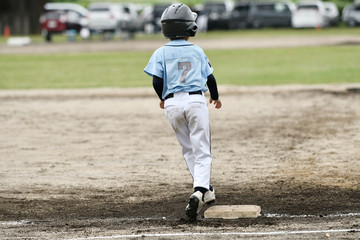 少年野球の男の子