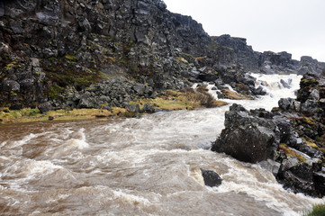 Waterfall in Iceland