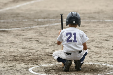 少年野球の男の子