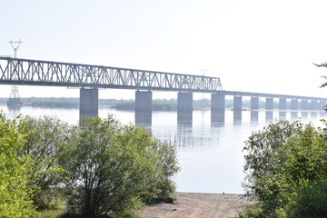 Мост. Река Зея. Дальний Восток