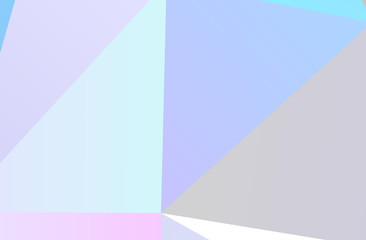 The combination of colored geometric shapes. Minimal design. Light Pink, Blue color 