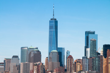 Fototapeta na wymiar New York City skyscraper in lower Manhattan