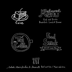 음식점 포스터 / 손으로 그린 식당 그림