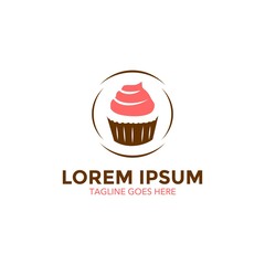 unique bakery logo template. cake