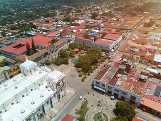 Main square of Leon city
