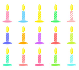 Birthday candles vector
