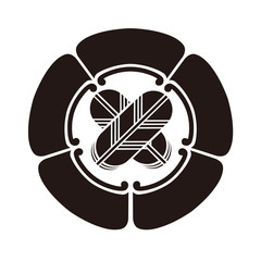 家紋 五瓜に違いの鷹の羽
